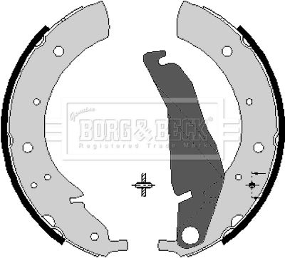 BORG & BECK Комплект тормозных колодок BBS6068
